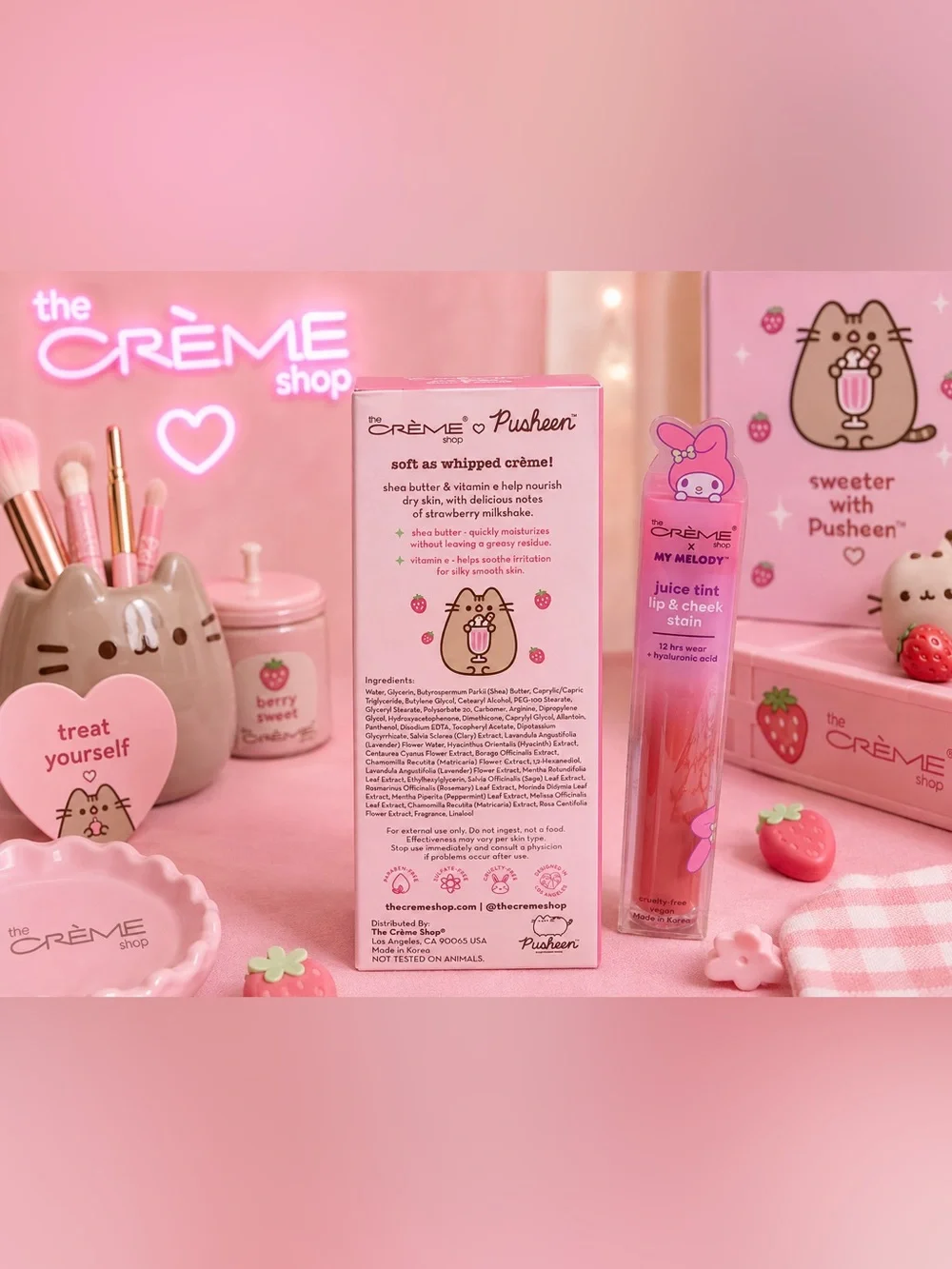 The Crème Shop x Pusheen Moisturizing Hand Crème - Pink